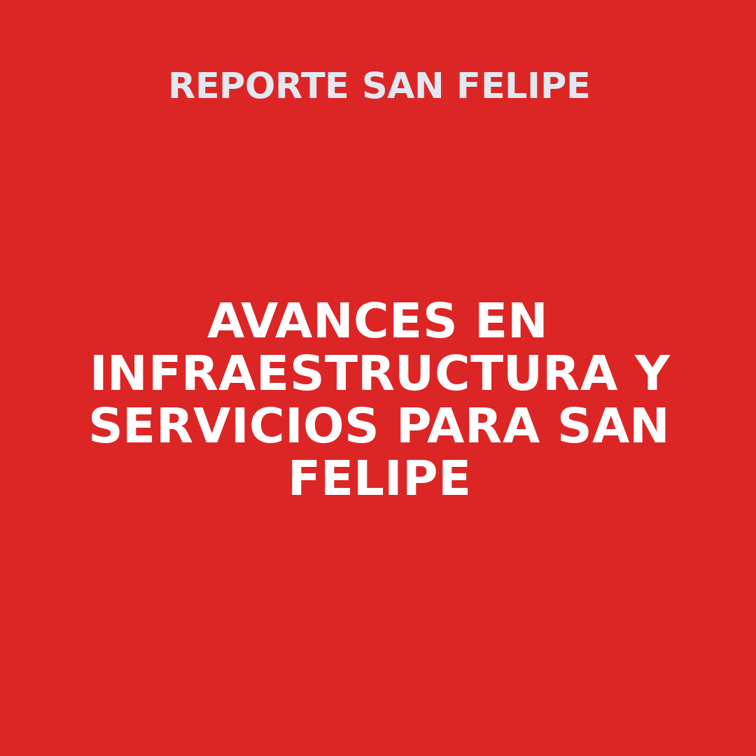 Avances en infraestructura y servicios para San Felipe